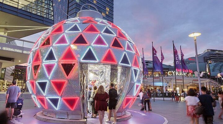 Darling Harbour Christmas lights in NSW 2021
