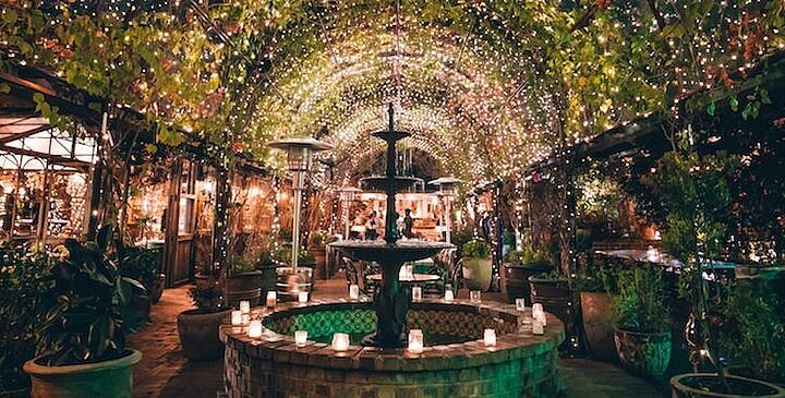 Christmas lights at the Grounds of Alexandria, Sydney