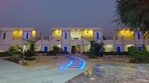 Thar Exotica Resort in Bikaner, image may contain: Villa, Hotel, Resort, City