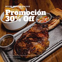 Promo 30 % off. Realizando la reserva mediante TRIPADVISOR y THE FORK. no valido para menús y bebidas.
Nuestro horario de atención es de 12: 00 hs 00:00 hs. Todos los dias.