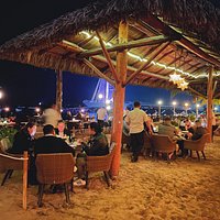 Dinner on the beach.