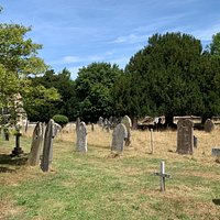 Beautiful rural church yard