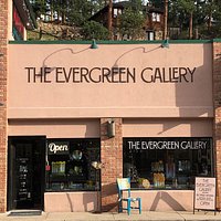 The Evergreen Gallery on the Historic Main Street of Downtown Evergreen, Colorado.