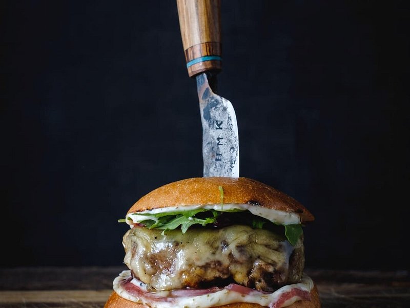 The flank steak burger - Picture of Kuja Bar & Bistro, Helsinki -  Tripadvisor