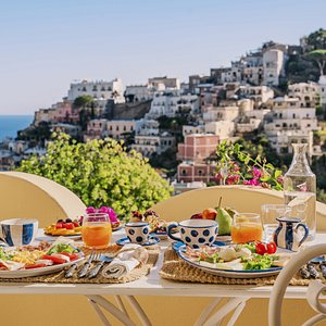 Breakfast served every day on the private terraces of the rooms.  