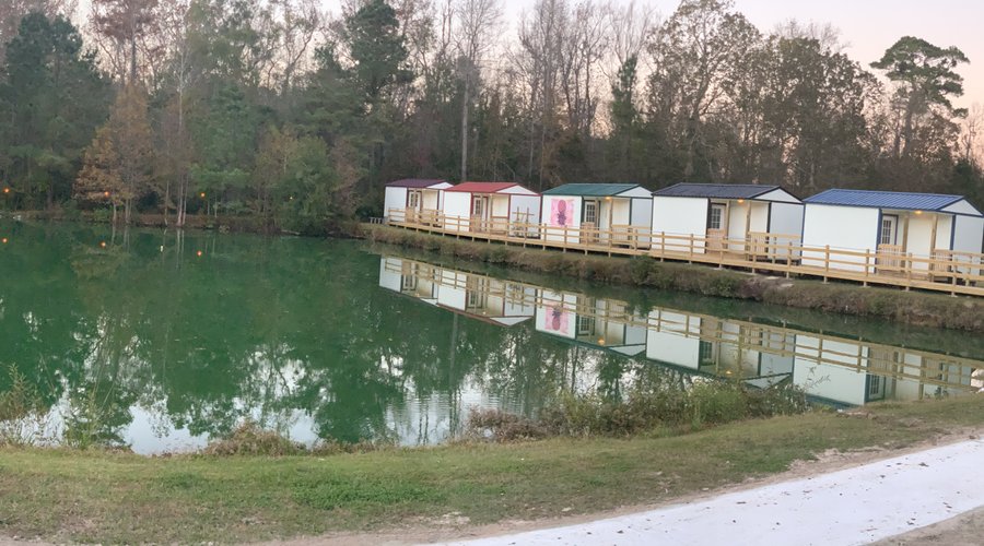 Cabins by the pond