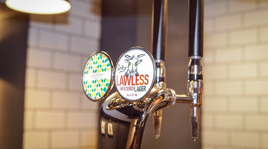 Purity beer on tap
