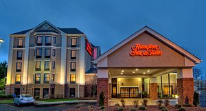 Hampton Inn & Suites Asheville Airport in Fletcher, image may contain: Hotel, Neighborhood, Inn, Car