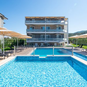  Astra Sarti Luxury Suites pool area