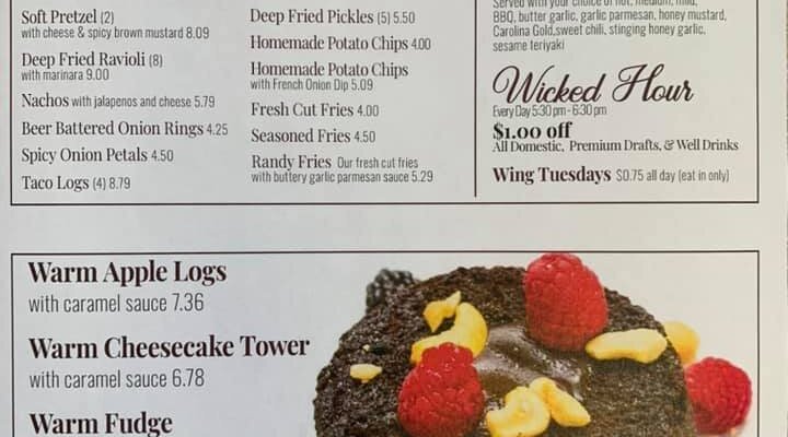 Current Menu page 3