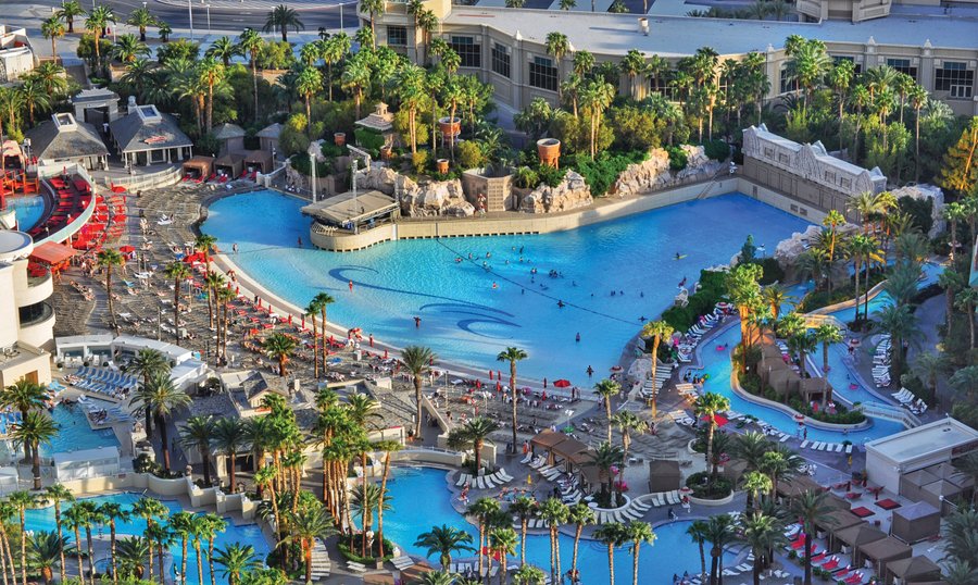 Mandalay Bay Beach Aerial View