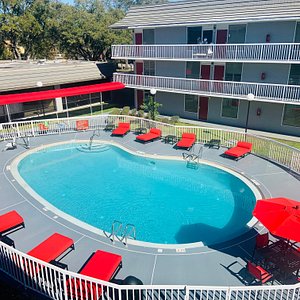 Newly Renovated Outdoor Heated Pool and Lounge Deck Area 