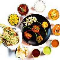 A fabulous selection of curries and starters