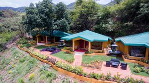 Residency Lake Resort & Spa in Mulshi, image may contain: Resort, Hotel, Building, Architecture