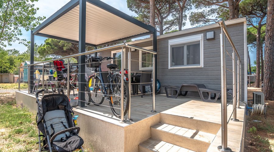 Mobile Home vue mer sur 2 étages Camping Saint Aygulf Plage
