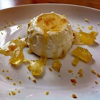 Semifreddo con pecorino e pompìa