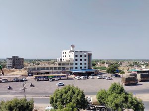 Maa Naganaray Hotel in Balotra, image may contain: City, Urban, Truck, Neighborhood
