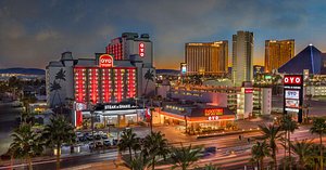 OYO Hotel & Casino Las Vegas in Las Vegas, image may contain: Hotel, City, Urban, Metropolis