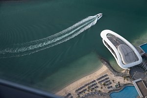 Conrad Abu Dhabi Etihad Towers in Abu Dhabi, image may contain: Yacht, Sea, Water, Waterfront