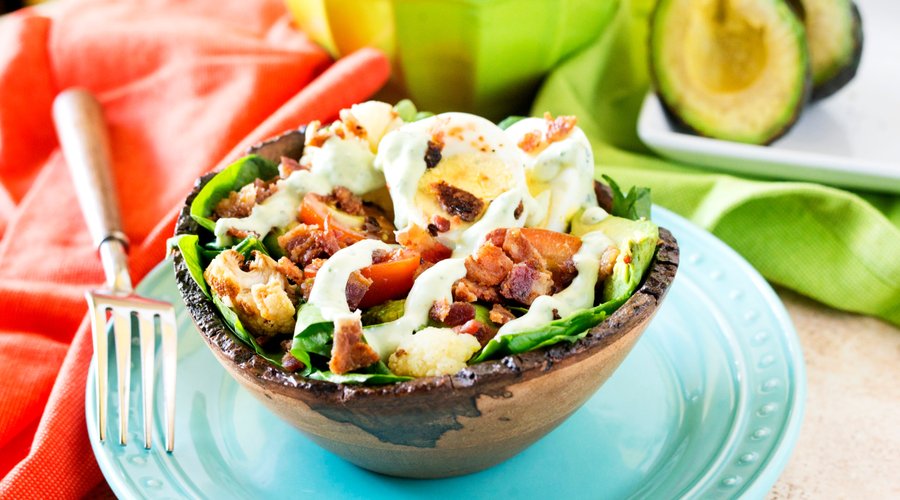 Your lifestyle & diet is our specialty! We carry items for a variety of lifestyles & diets. Featured here is our Keto Bowl, with homemade roasted cauliflower, organic spinach, fresh grape tomatoes, avocado, all-natural bacon & hard boiled eggs all drizzled in a heavenly homemade cilantro lime dressing.