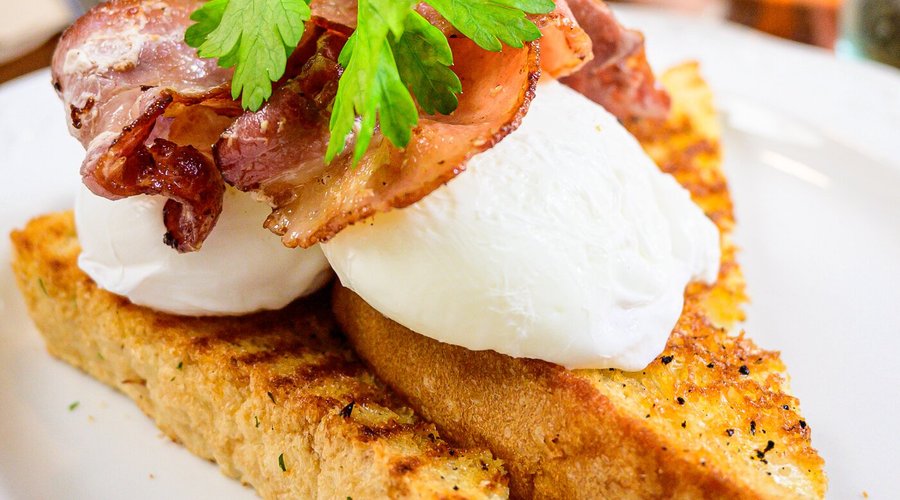 Bacon + Eggs on Toast (GF option available) 
Your way free range eggs with streaky bacon on toasted white house bread.   