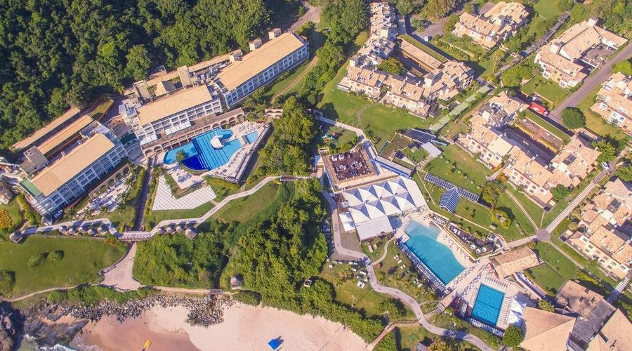 Vista aérea do Resort