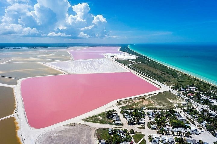 pink lake mexico tour from cancun