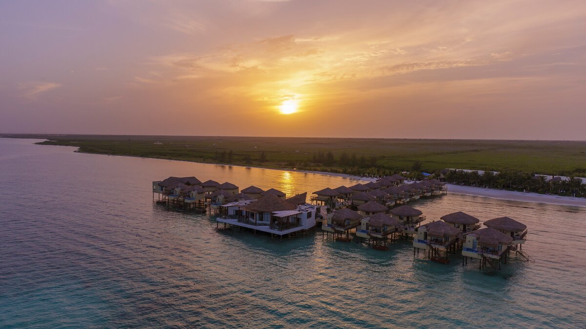 palafitos overwater bungalows playa del carmen mexico