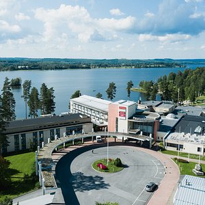 Peurunka and the Mainbuilding of the Spa hotel.