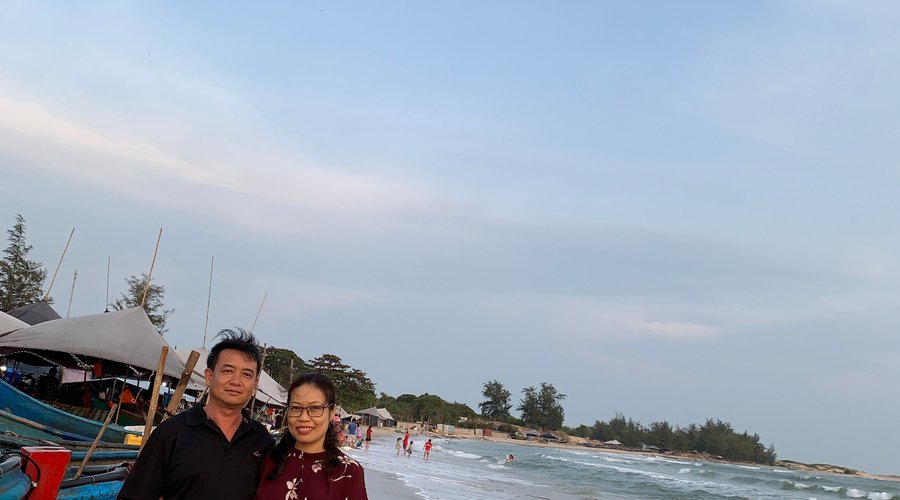 Bãi biển Hồ Tràm cách Mobile home 100m