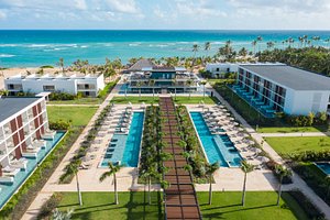 Live Aqua Beach Resort Punta Cana in Dominican Republic, image may contain: Building, Resort, Hotel, Pool