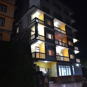 View from outside at night