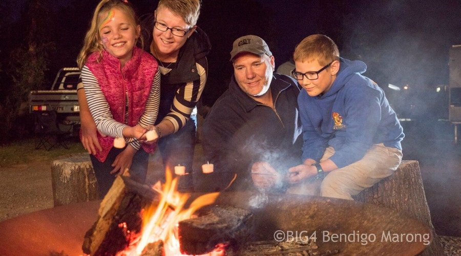 Communal camp fire