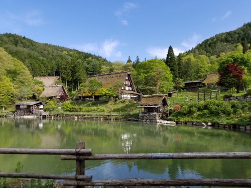 Hiraku and his wives makes wine in their village