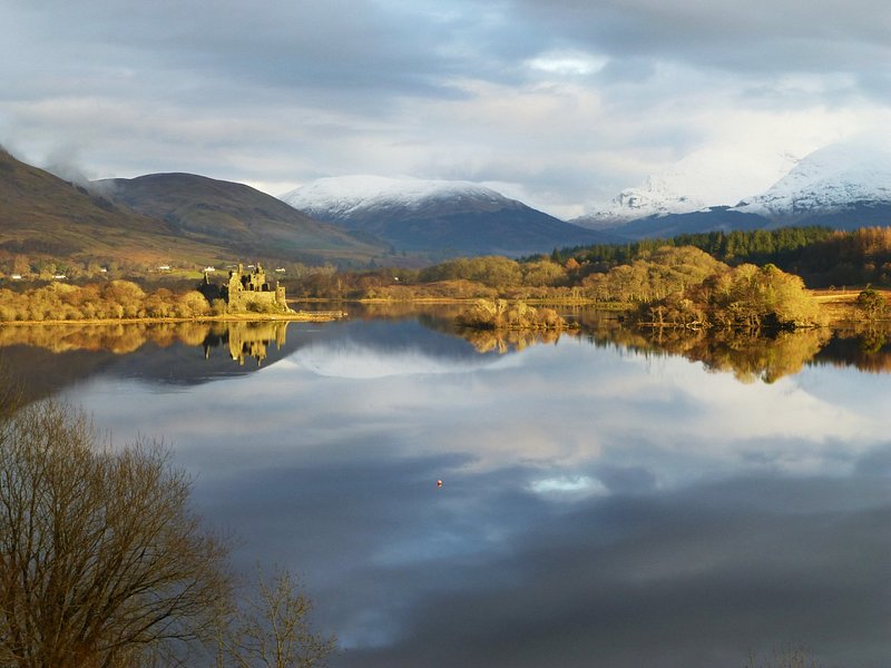 Zicht van Loch Awe vanaf het hotel