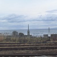 森駅ホームから