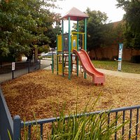 small fenced playground