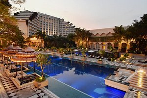 Taj Krishna, Hyderabad in Hyderabad, image may contain: Resort, Hotel, Pool, Waterfront