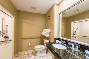 Quality Inn & Suites Hendersonville - Flat Rock in Flat Rock, image may contain: Sink, Indoors, Corner, Toilet