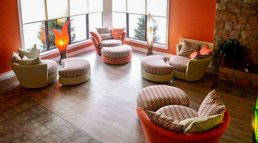 Spacious lobby