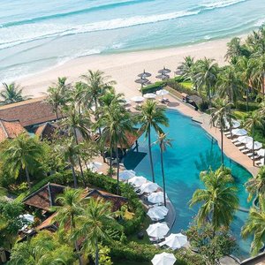 Aerial view of the resort