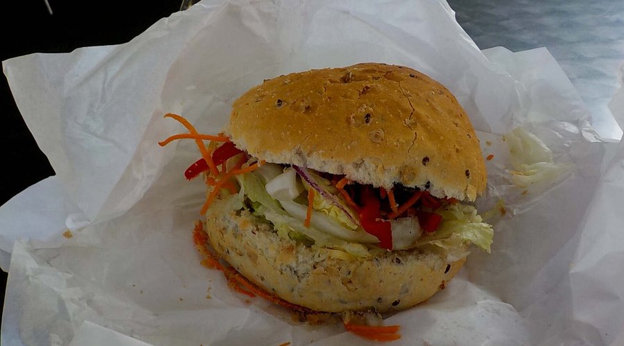 a cheese and salad roll - large and fresh