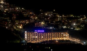 The Orchid Shimla in Shimla, image may contain: Lighting, Hotel, Night, City