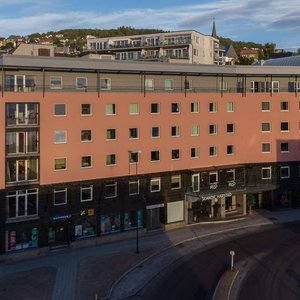 scandic harstad facade drone