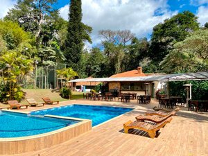 Hotel Vila Bavária in Petropolis, image may contain: Villa, Resort, Hotel, Chair