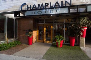 Le Champlain Hotel in Quebec City, image may contain: Potted Plant, Plant, Planter, City