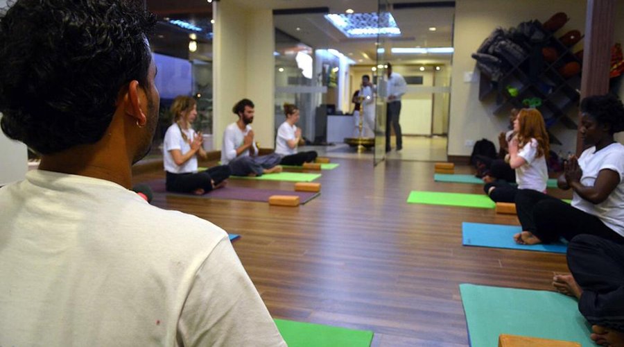 Yoga sessions at hotel
