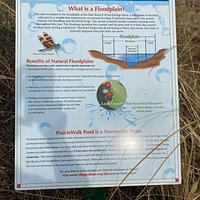 Signage explaining the Pond purpose