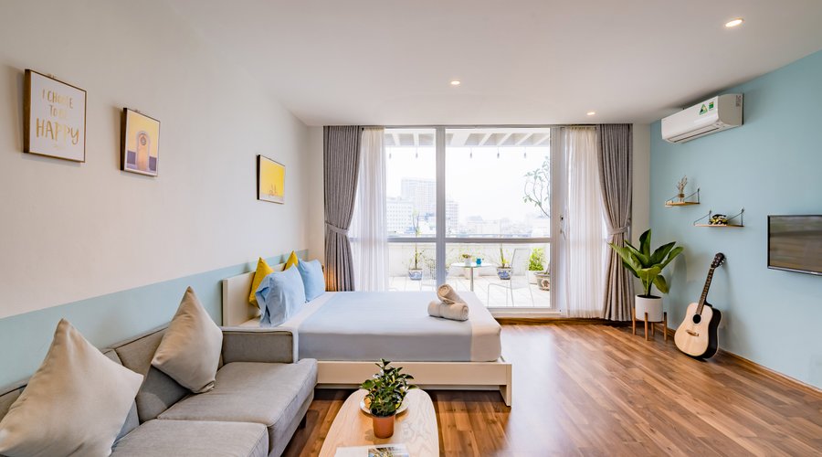 Cozy Studio with huge balcony