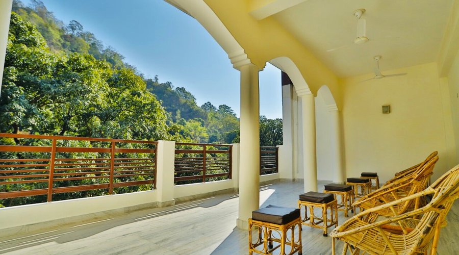 Relaxation terrace at Shanti Makaan Ayurvedic Wellness Center !!